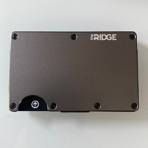 The Ridge - Wallet - Aluminum Gunmetal Cash Strap